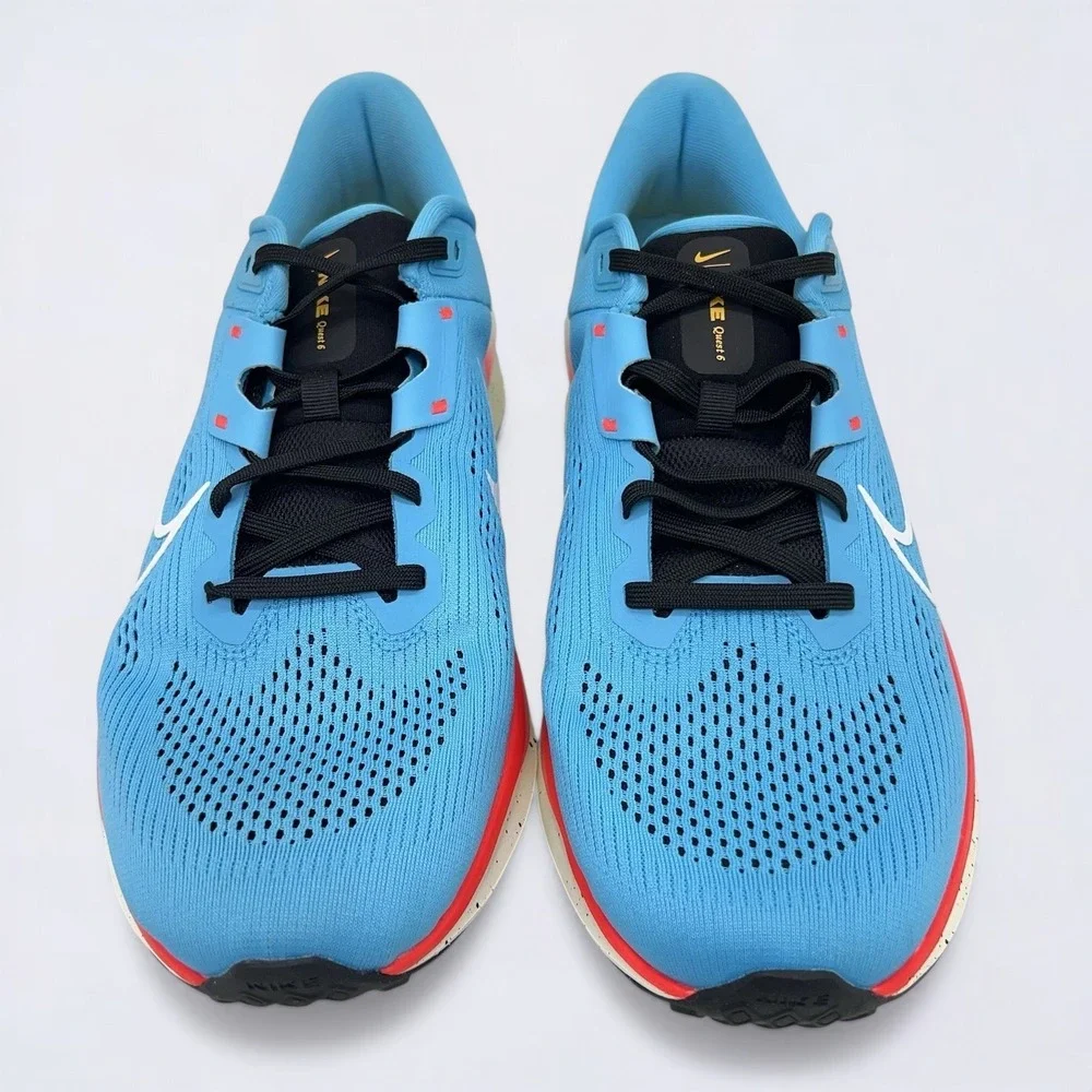 Nike Quest 6 Baltic Running Shoes Sneakers Men's 12 Blue Crimson FD6033-400 NWOB